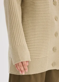 Gilet en maille côtelée