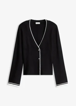 Gilet en maille côtelée