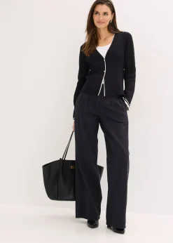 Gilet en maille côtelée