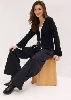 Gilet en maille côtelée