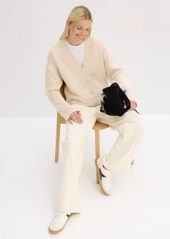 Gilet en maille côtelée