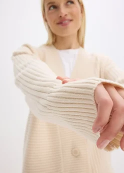 Gilet en maille côtelée