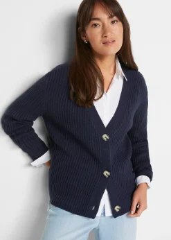 Gilet en maille côtelée