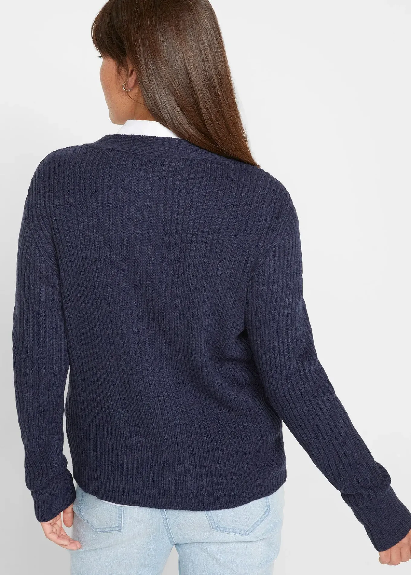 Gilet en maille côtelée