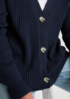 Gilet en maille côtelée