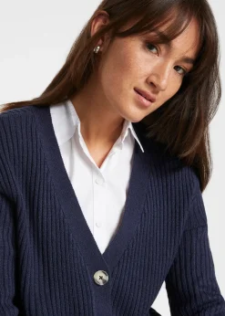 Gilet en maille côtelée