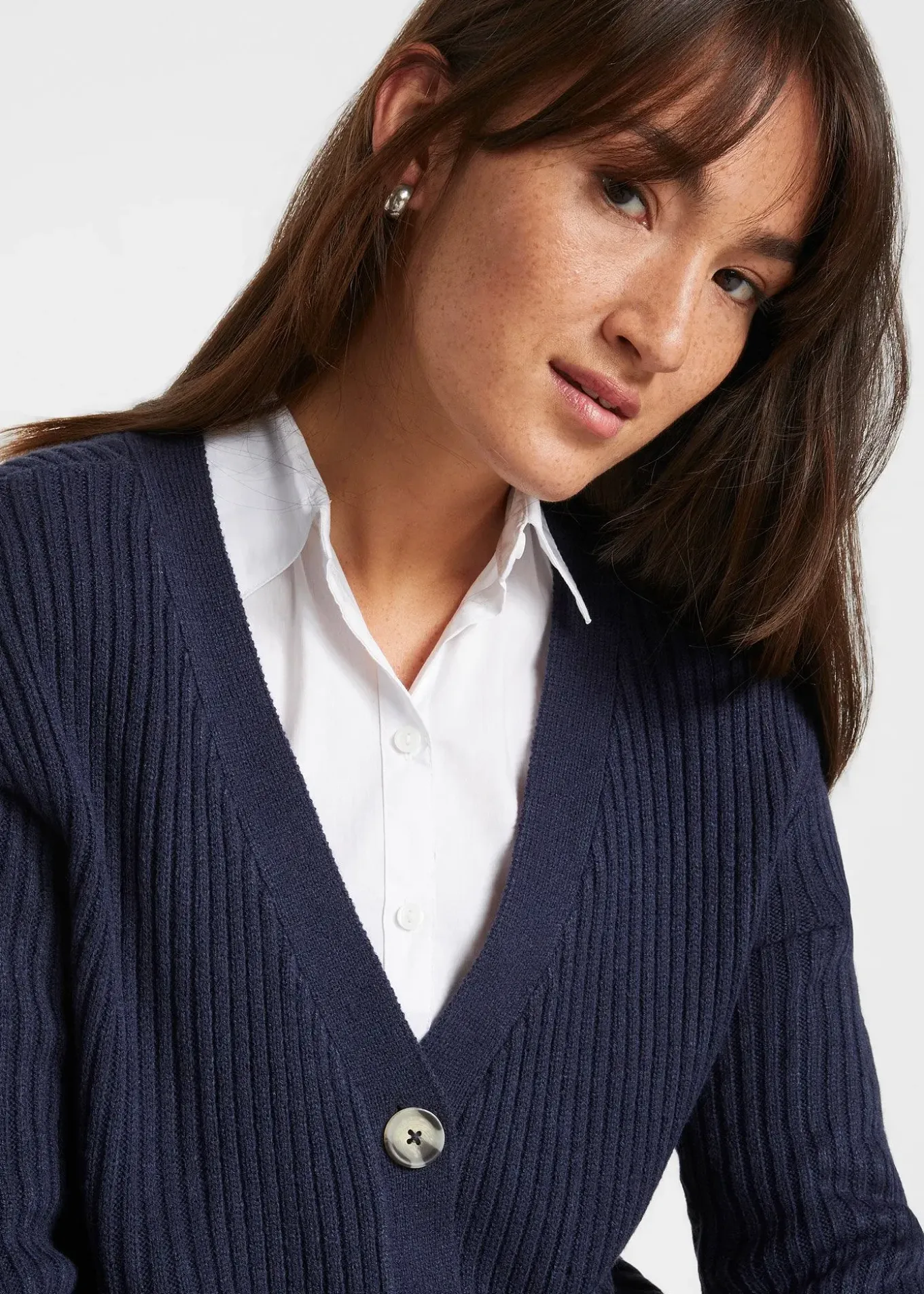 Gilet en maille côtelée