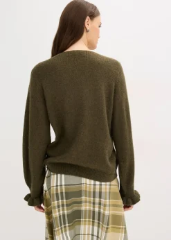 Gilet en maille oversize, laine mélangée