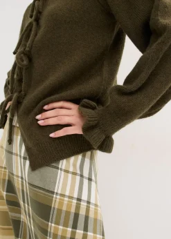 Gilet en maille oversize, laine mélangée