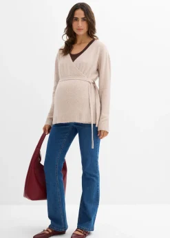 Gilet en maille pour la grossesse et après