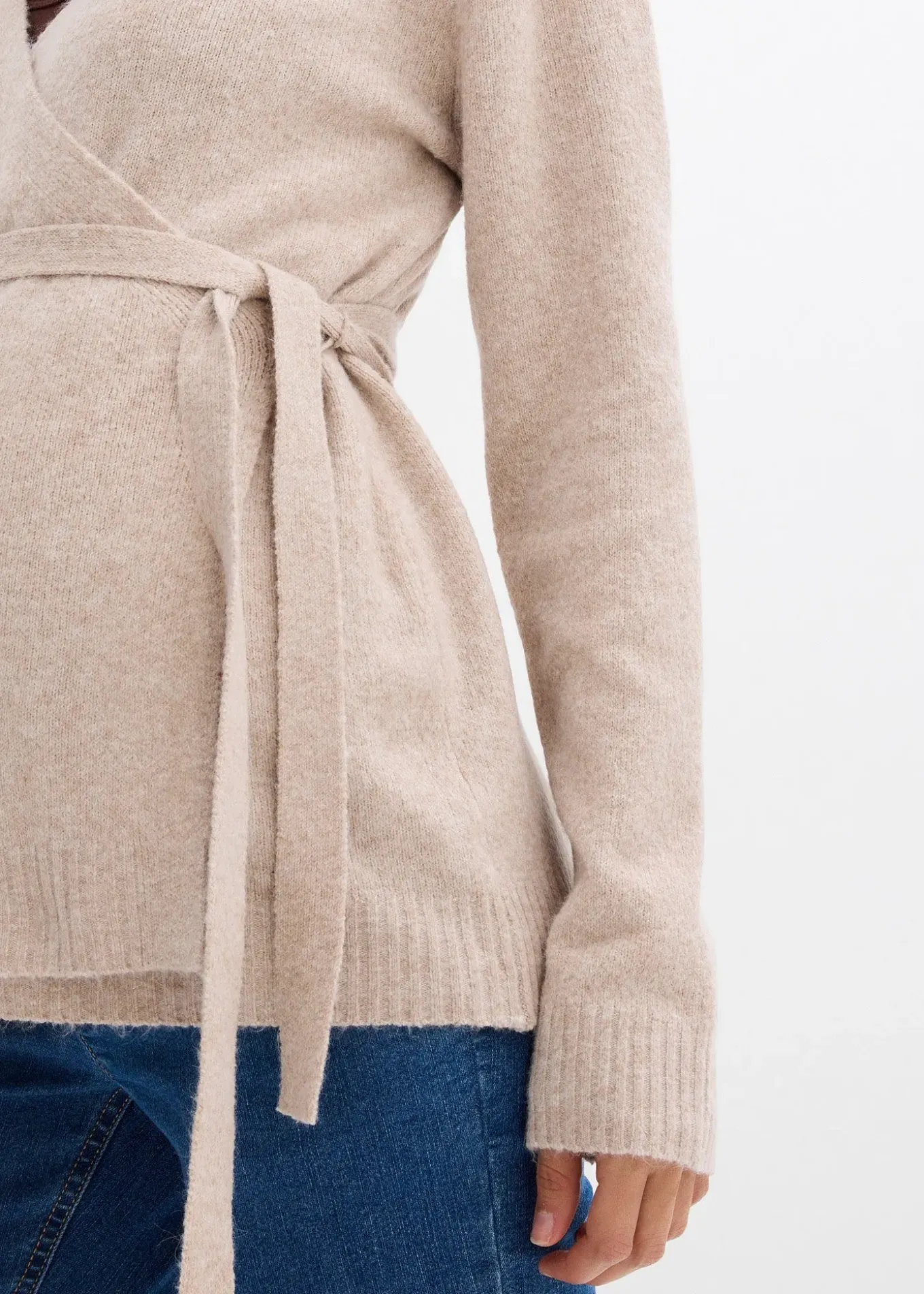 Gilet en maille pour la grossesse et après