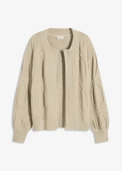 Gilet en maille torsadée