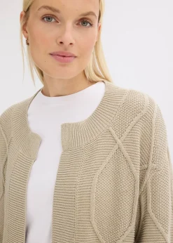 Gilet en maille torsadée