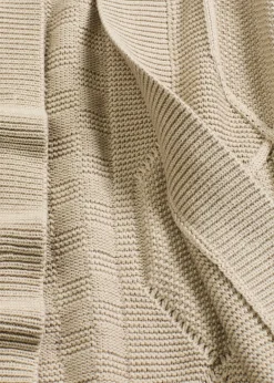 Gilet en maille torsadée