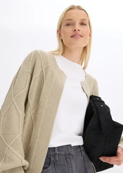 Gilet en maille torsadée