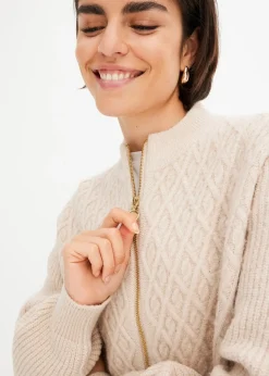 Gilet en maille torsadée