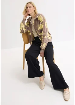 Gilet en molleton de coton mélangé