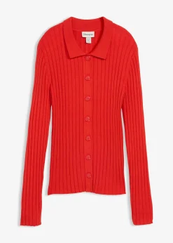 Gilet fluide en maille côtelée