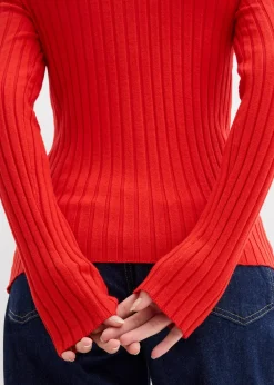 Gilet fluide en maille côtelée