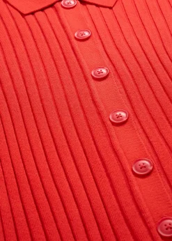 Gilet fluide en maille côtelée