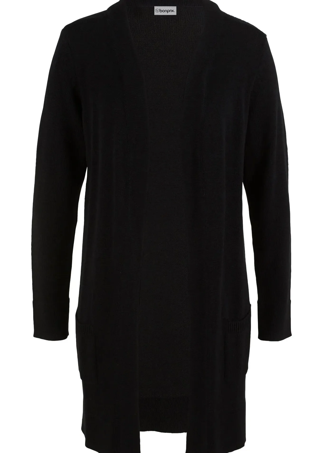 Gilet long en maille, manches longues