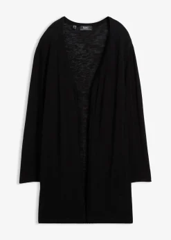 Gilet long en maille, ouvert