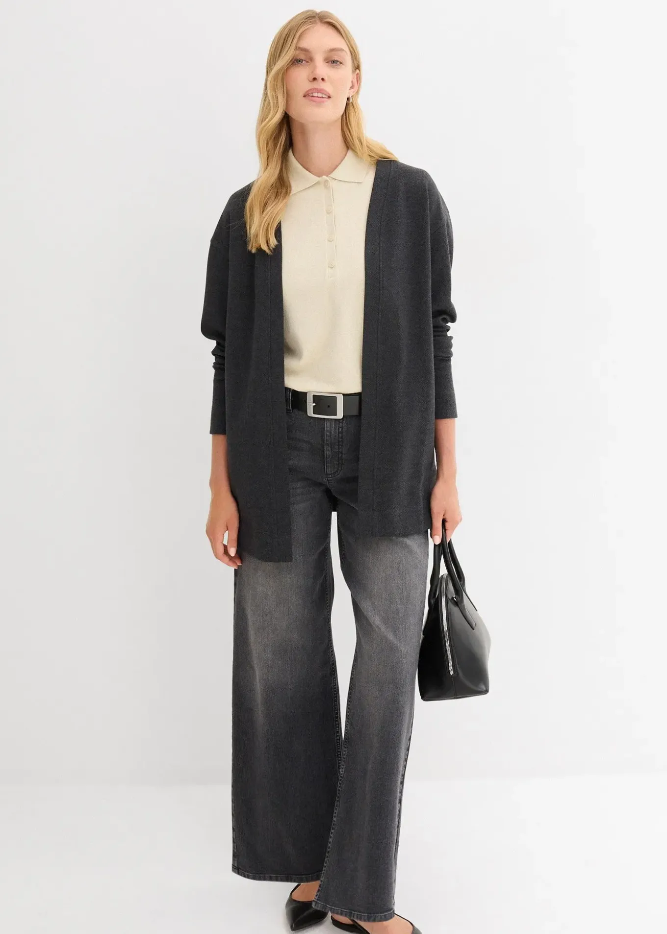 Gilet long en sweat doux