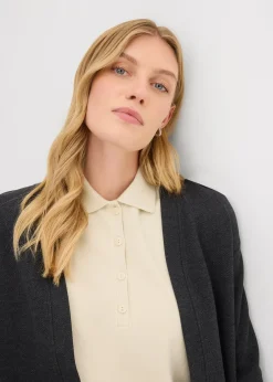 Gilet long en sweat doux