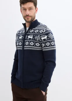 Gilet norvégien en maille douce 100% coton