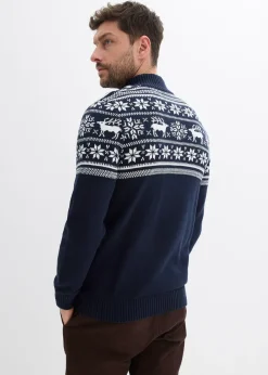 Gilet norvégien en maille douce 100% coton