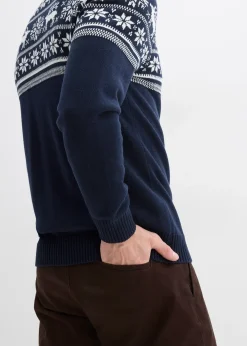 Gilet norvégien en maille douce 100% coton