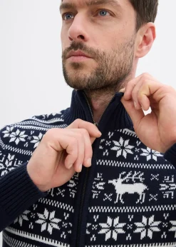 Gilet norvégien en maille douce 100% coton