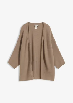 Gilet oversize en maille côtelée