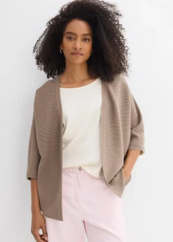 Gilet oversize en maille côtelée