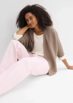 Gilet oversize en maille côtelée