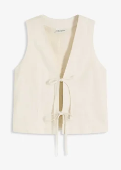 Gilet sans manches à nouettes