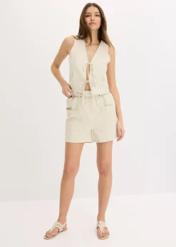 Gilet sans manches à nouettes