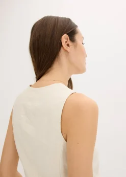 Gilet sans manches à nouettes