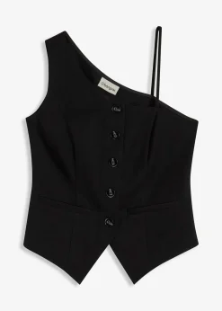 Gilet sans manches boutonné