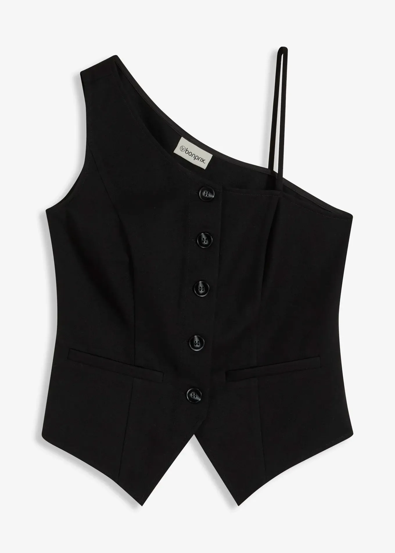 Gilet sans manches boutonné