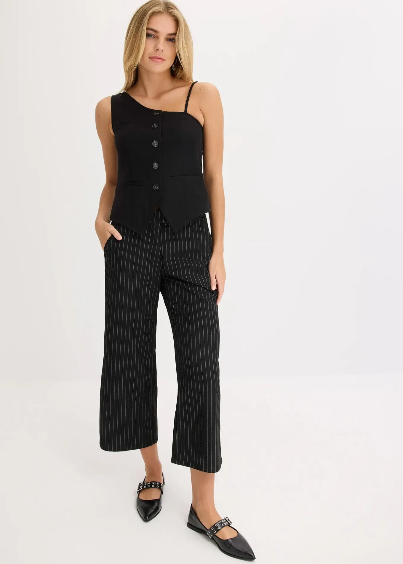 Gilet sans manches boutonné