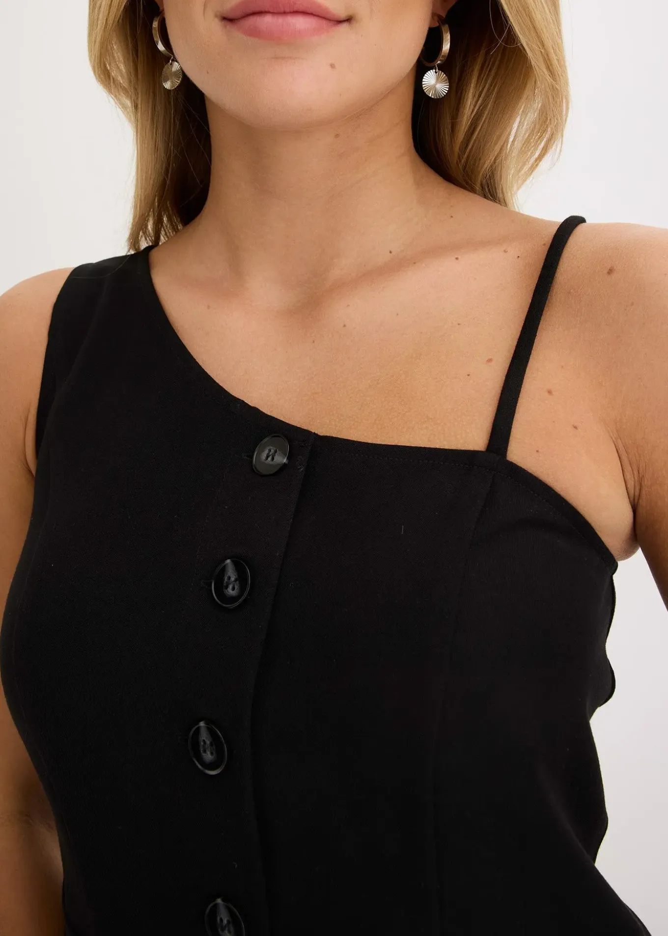 Gilet sans manches boutonné