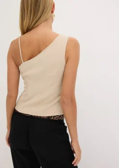 Gilet sans manches boutonné