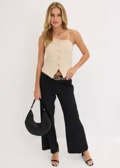 Gilet sans manches boutonné