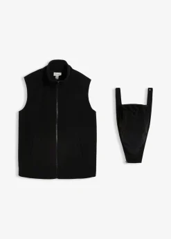 Gilet sans manches de grossesse et portage en polaire