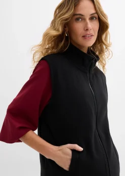 Gilet sans manches de grossesse et portage en polaire