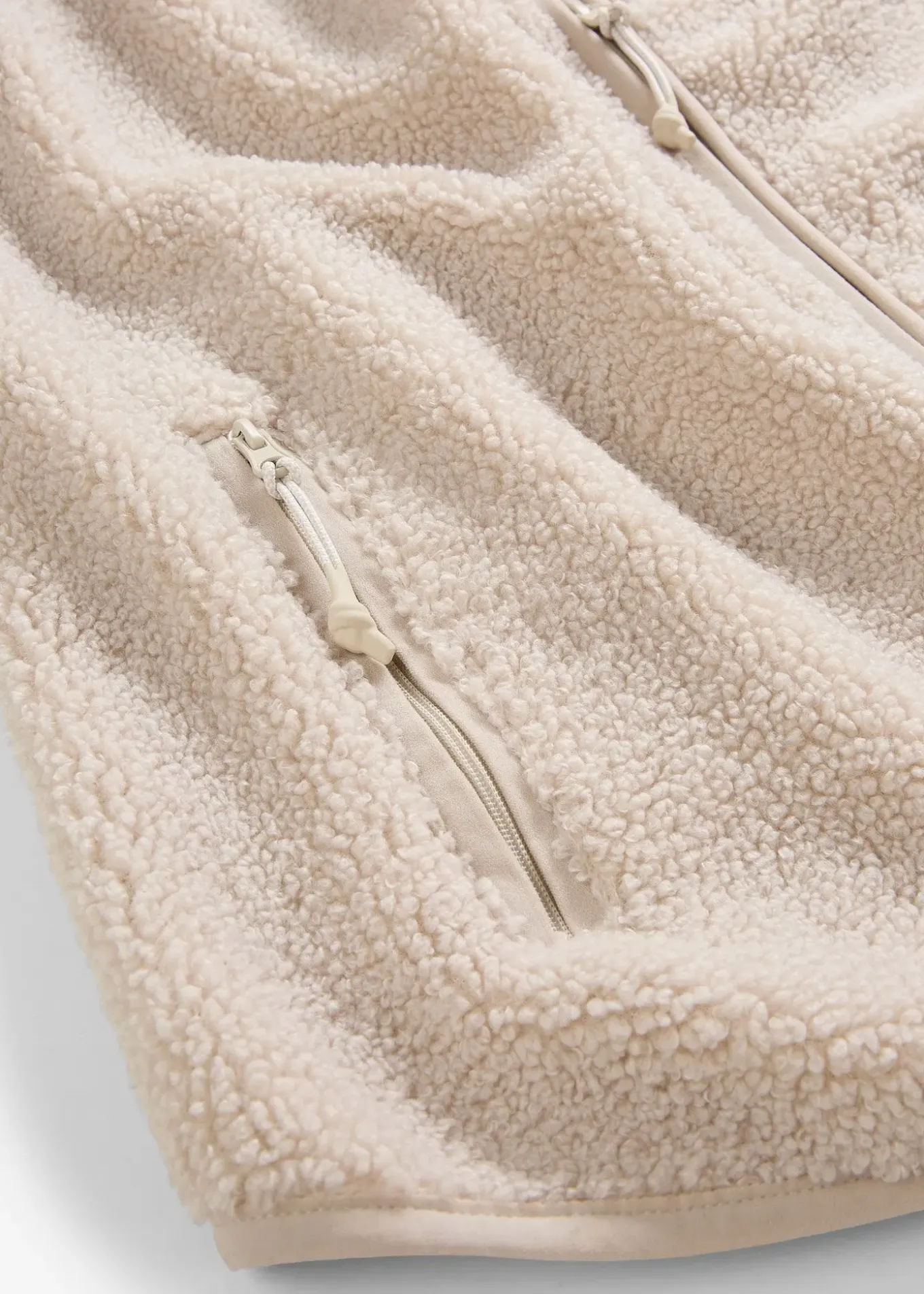 Gilet sans manches de grossesse et de portage en sherpa douillette