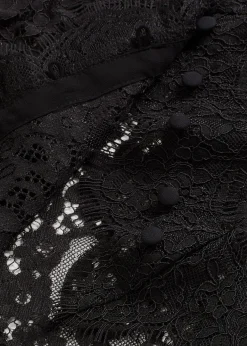 Gilet sans manches en dentelle