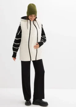 Gilet sans manches 4en1 doublé pour la grossesse, réversible, avec empiècement de portage