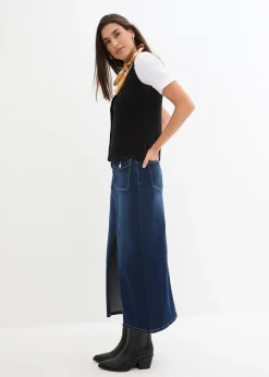 Gilet sans manches en fine maille